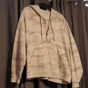 American Eagle Large Oversized Half Zip Hoodie